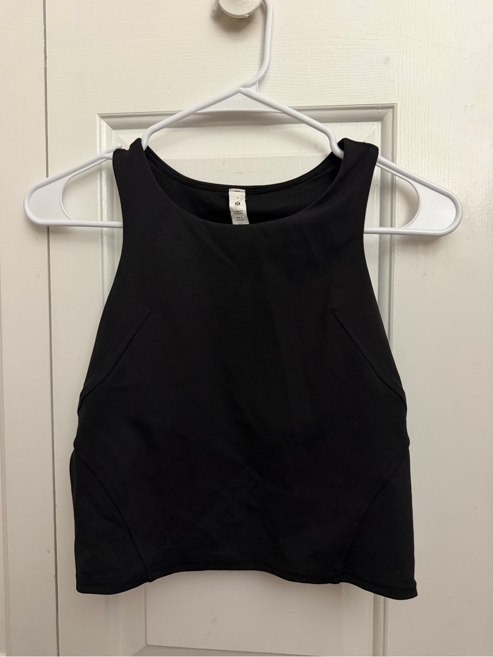 lululemon athletica Black High-Neck Crop Tank